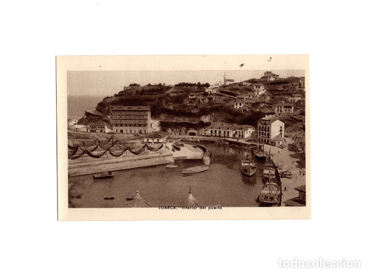 Postales: LUARCA.(ASTURIAS).- INTERIOR DEL PUERTO. - Foto 1