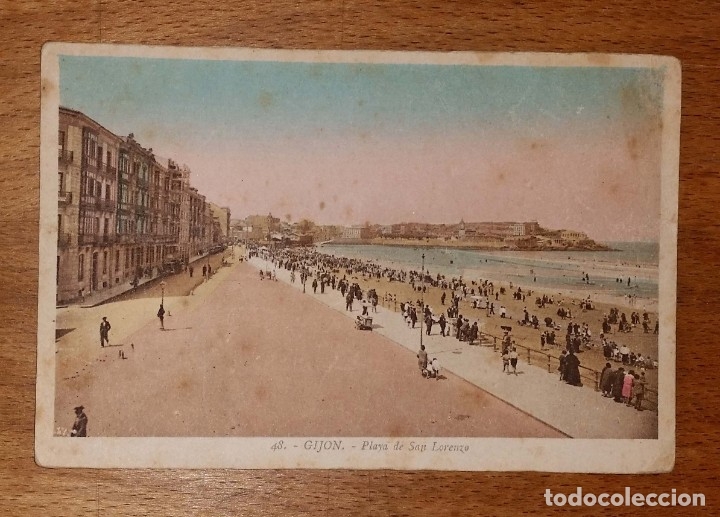 Postales: POSTAL ANTIGUA DE GIJ&Oacute;N - Foto 1