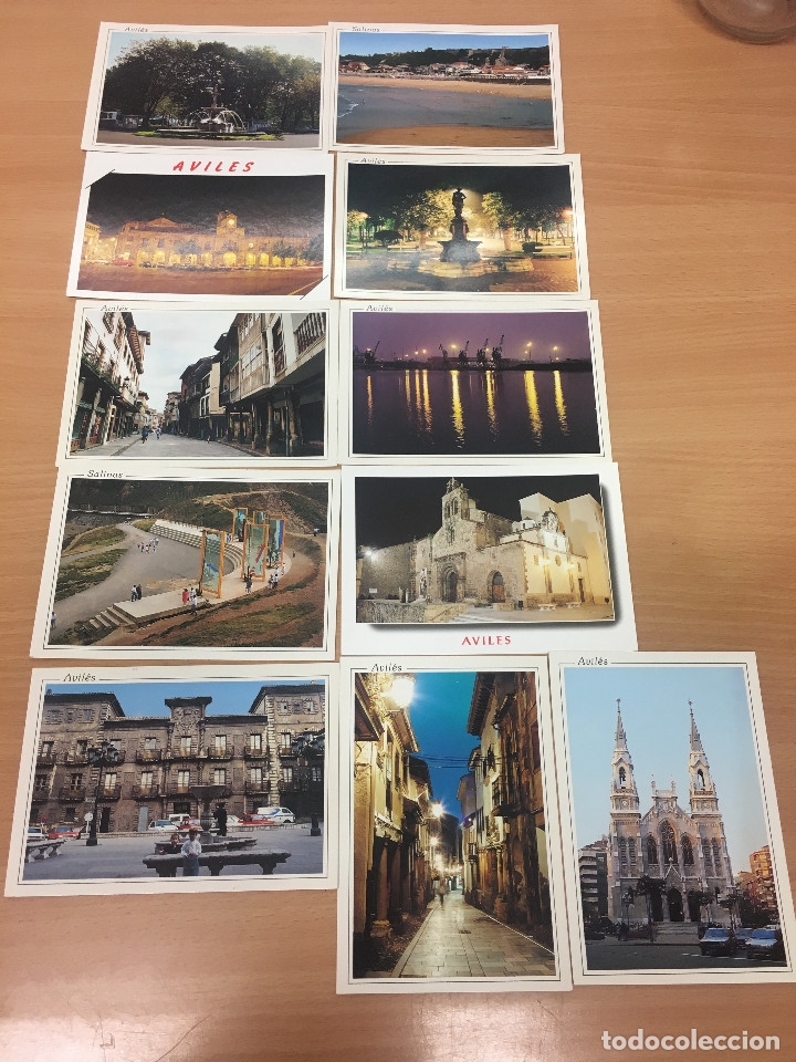 Postales: juego de postales de Aviles Y Salinas - Foto 1