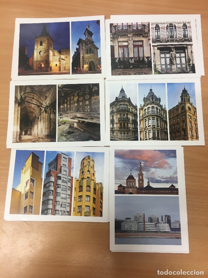 Postales: juego de postales de Gijon - Foto 1
