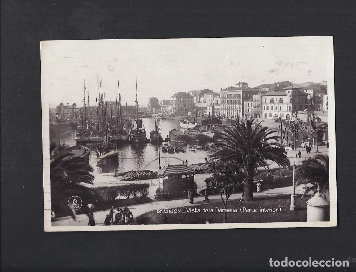 Postales: Postal de Gijon. Circulada 1935 - Foto 1