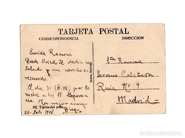 Postales: ASTURIAS.- TIPOS DEL PA&Iacute;S. - Foto 2