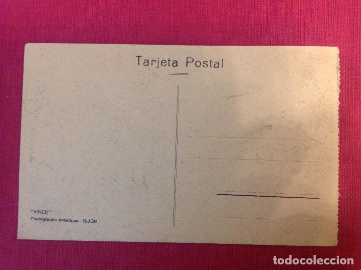 Postales: Antigua postal de Gijon - Foto 2