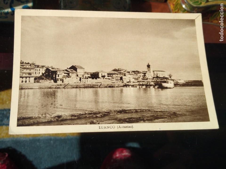 Postales: Luanco Asturias. Escrita. Sin circular. - Foto 1