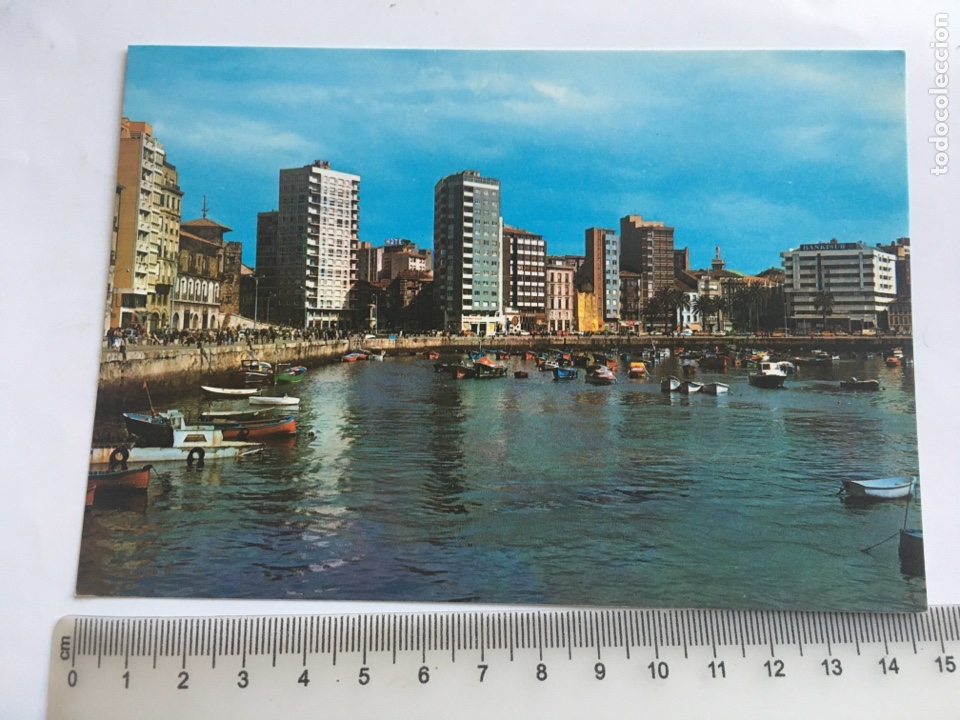 Postales: POSTAL. GIJ&Oacute;N. MUELLE DE ORIENTE. EDICIONES ARRIBAS. - Foto 1