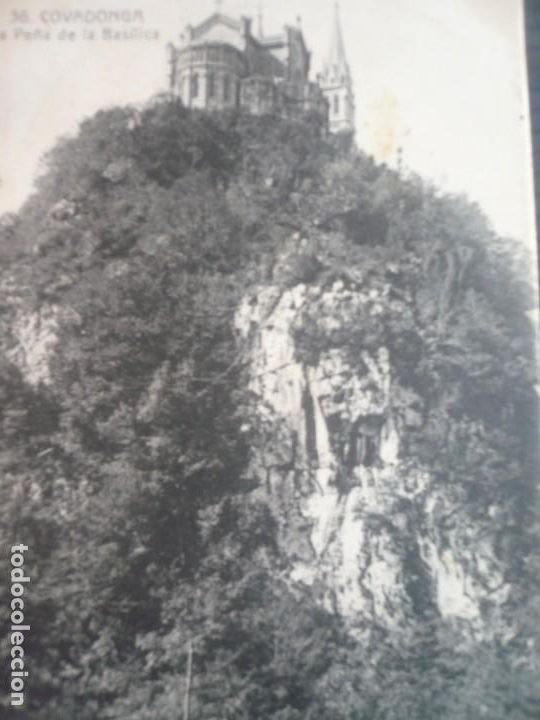 Postales: Covadonga-la Pe&ntilde;a de la Bas&iacute;lica. - Foto 2
