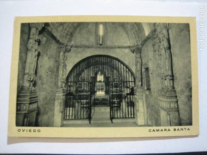 Postales: OVIEDO-CAMARA SANTA-EDICION CAMARA SANTA-HUECOGRABADO FOURNIER-POSTAL ANTIGUA-(73.315)