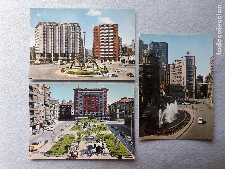 Postales: Lote de 3 postales de Gij&oacute;n. - Foto 1