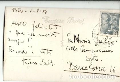 Postales: ANTIGUA POSTAL POTES ESCRITA 1954 - Foto 2