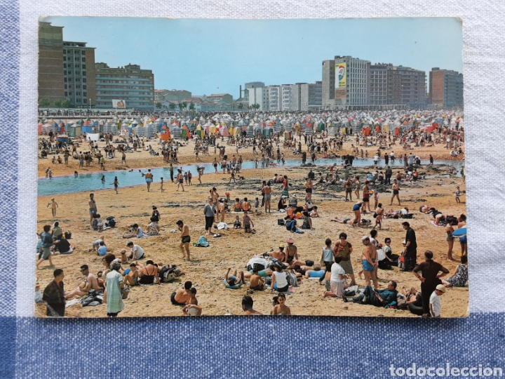 Postales: Playa de San Lorenzo. Gijon - Foto 1