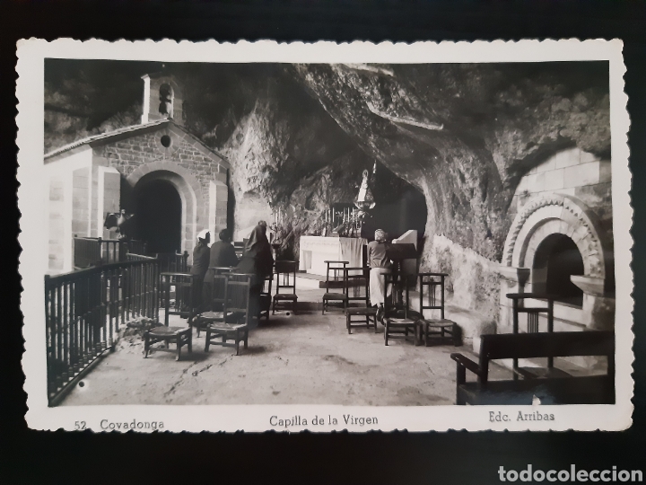 Postales: Postal de Covadonga. Capilla de la Virgen. - Foto 1