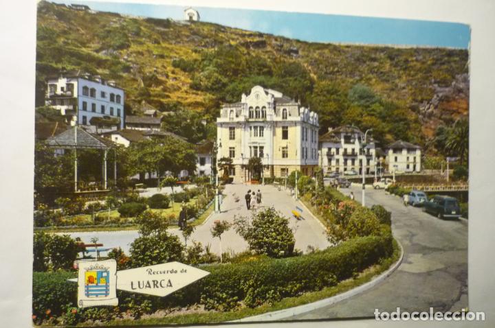 Postales: postal luarca .-ayuntamiento y parque - Foto 1
