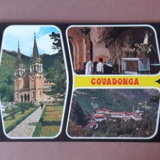 Postales: POSTAL 41 GARCÍA GARRABELLA. SANTUARIO Y CUEVA. COVADONGA. ASTURIAS. 1971. SIN CIRCULAR.