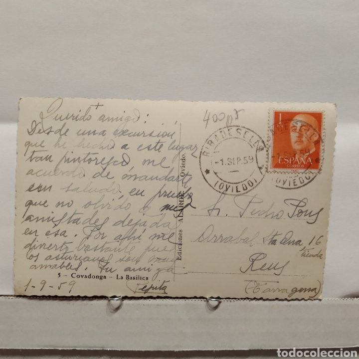 Postales: 5 Covadonga, La Bas&iacute;lica, Ediciones Alarde - Foto 2