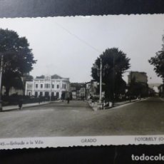 Postales: GRADO ASTURIAS ENTRADA DE LA VILLA. Lote 236081935