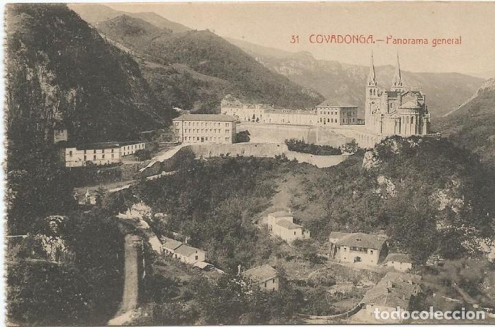 Postales: COVADONGA. - PANORAMA GENERAL.n&ordm;31, SIN CIRCULAR. - Foto 1