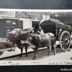Postales: FOTO POSTAL DE ASTURIAS. GIJON. CARRO TIPICO. BAR RESTAURANTE CASA COSIO. ED. L. ROISIN Nº 29. SIN C. Lote 307619123