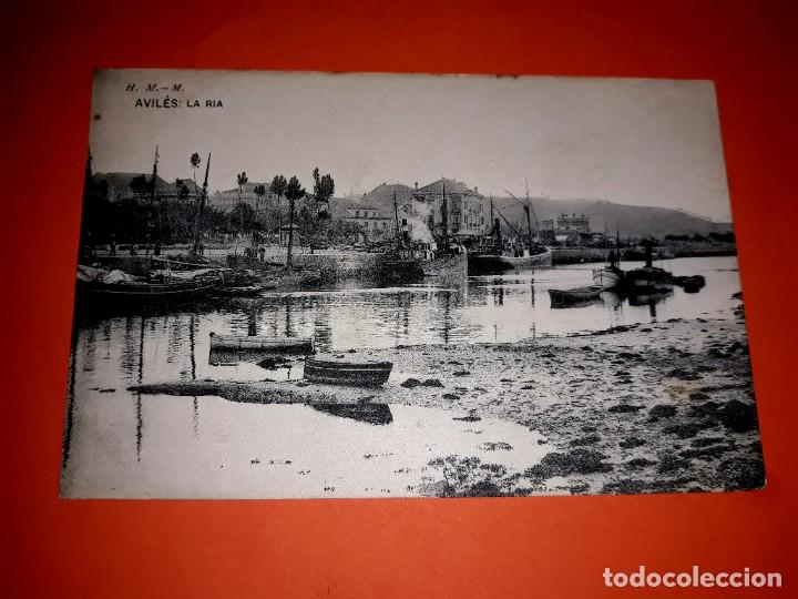 Postales: Antigua Postal Avil&eacute;s ( La Ria ) - Foto 1