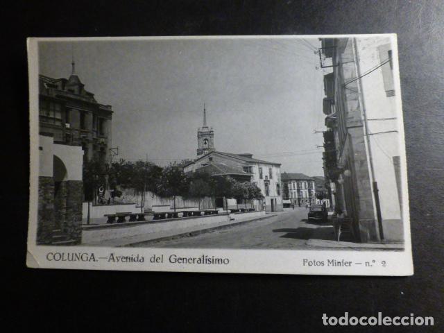 Postales: COLUNGA ASTURIAS AVENIDA DEL GENERALISIMO - Foto 1