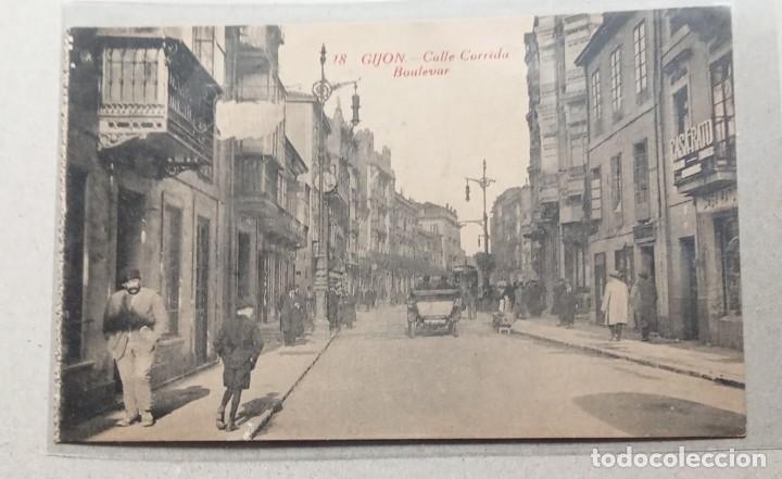 Postales: Gij&oacute;n , calle corrida - Foto 1