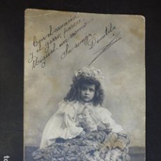 Postales: GIJON ASTURIAS 4 RETRATOS DE NIÑO DISFRAZADOY DESNUDO 1904 POSTALES FOTOGRAFICAS. Lote 341831188