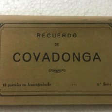 Postales: RECUERDO COVADONGA. 18 POSTALES HUECOGRABADO. 2 SERIE. Lote 353669393