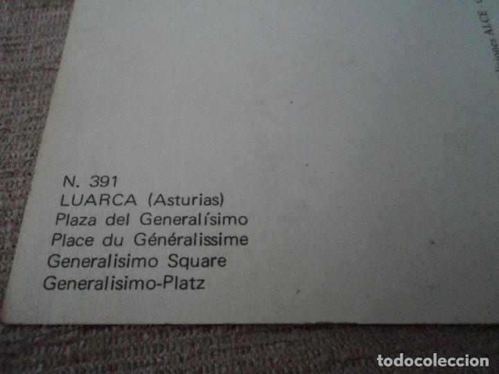 Postales: 391 luarca, plaza del generalisimo ed. alce, - Foto 2