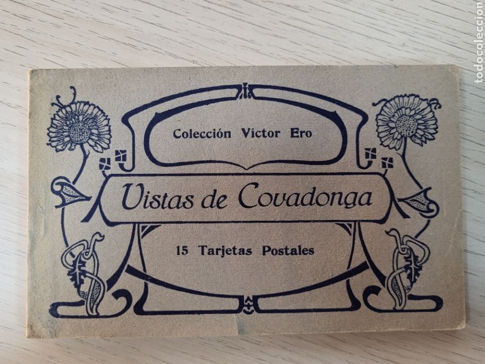 Postcards: BLOC DE POSTALES DE VISTAS DE COVADONGA COLECCI&Oacute;N VICTOR ERO. COMPLETO. INICIOS S XX