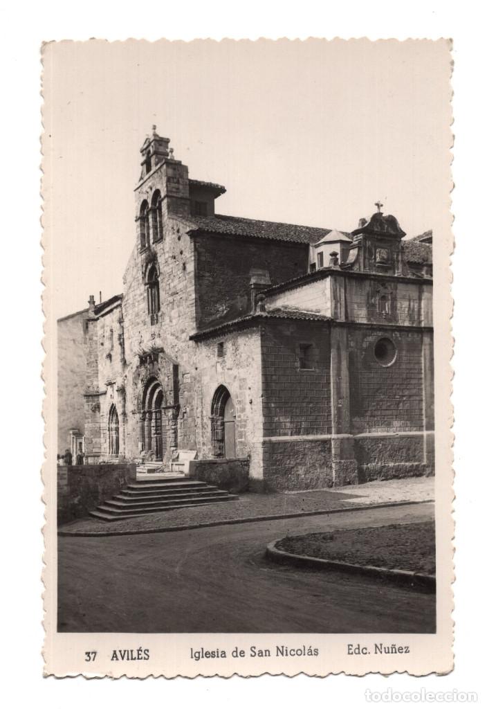 Postales: AVIL&Eacute;S.- IGLESIA DE SAN NICOL&Aacute;S. - Foto 1