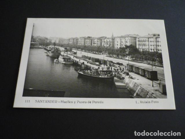 Postales: SANTANDER MUELLES Y PASEO DE PEREDA - Foto 1