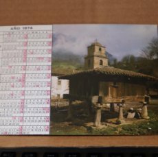 Postales: TEVERGA ASTURIAS CALENDARIO POSTAL 1974 HORREO ASTURIANO S XV PANERA Y COLEGIATA