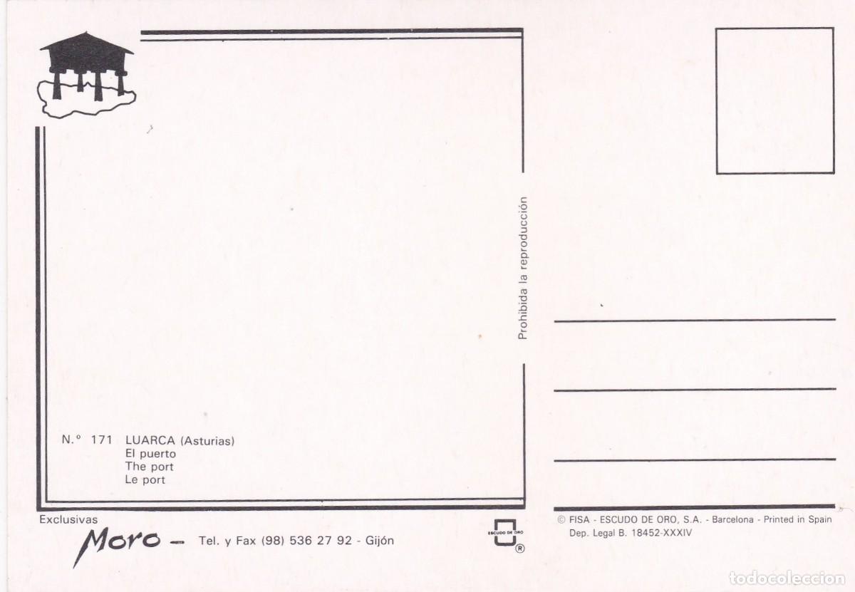 Postales: LUARCA (VALD&Eacute;S). EL PUERTO (1991) - Foto 2