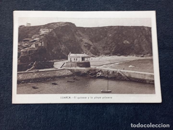 Postales: LUARCA EL QUIOSCO Y LA PLAYA PRIMERA. - Foto 1