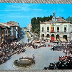 Postales: VILLAVICIOSA N° 1.116 (ASTURIAS) - PLAZA DEL AYUNTAMIENTO - FESTIVAL DE LA MANZANA - EDICIONES ALCE