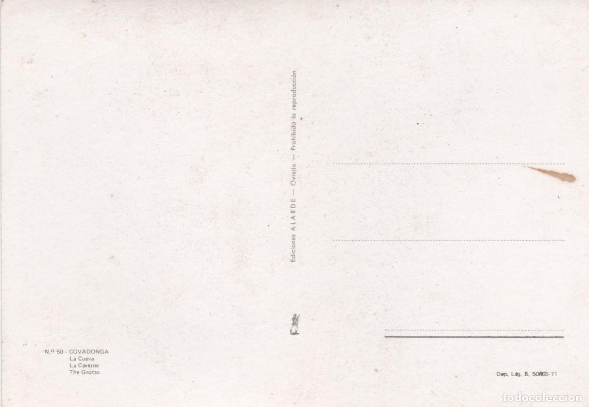 Postales: COVADONGA. LA CUEVA (1971) - Foto 2
