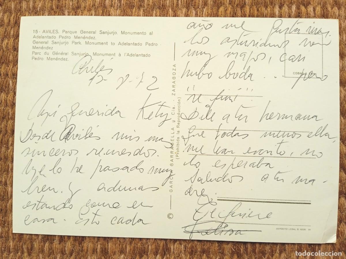 Postales: AVILES - PARQUE GENERAL SANJURJO - Foto 2