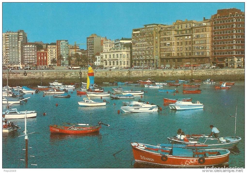 Postales: :::: A627 - POSTAL - GIJON - PUERTO INTERIOR - Foto 1