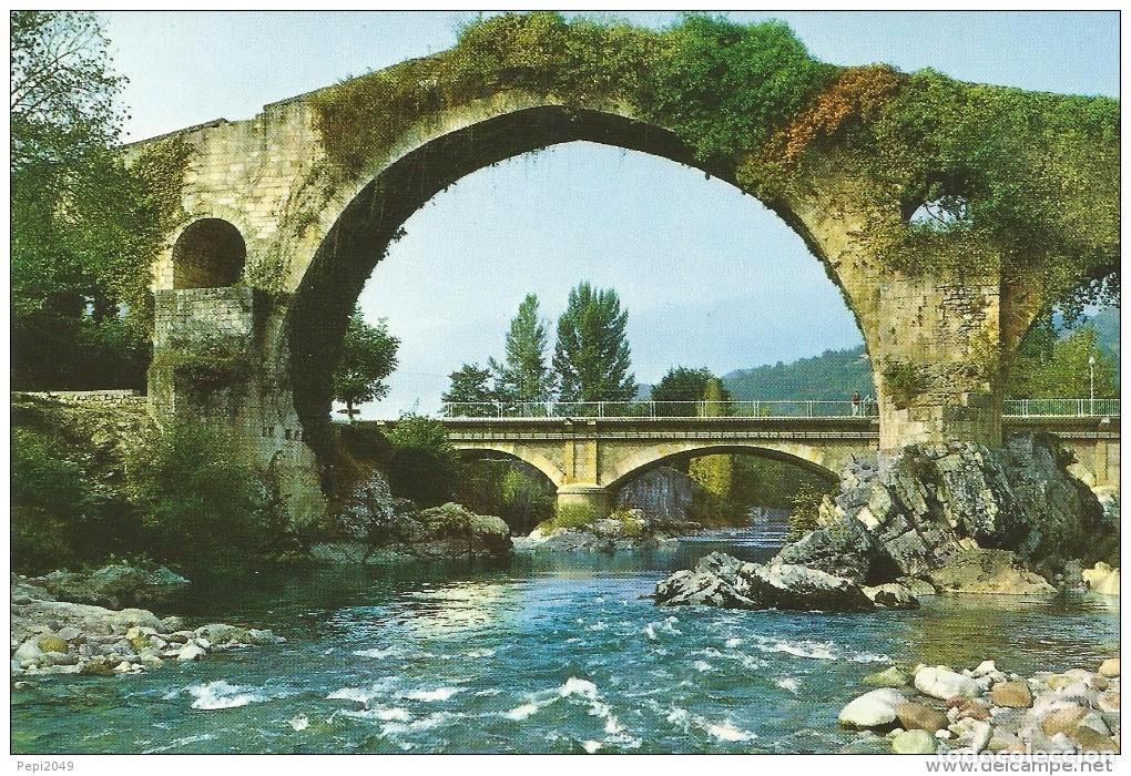 Postales: :::: A655 - POSTAL - CANGAS DE ONIS - PUENTE ROMANO - Foto 1