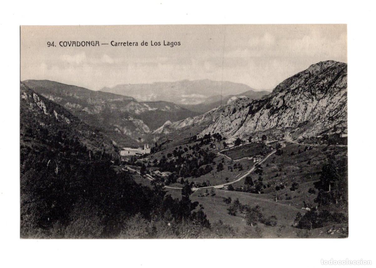 Postales: COVADONGA.- CARRETERA DE LOS LAGOS. - Foto 1