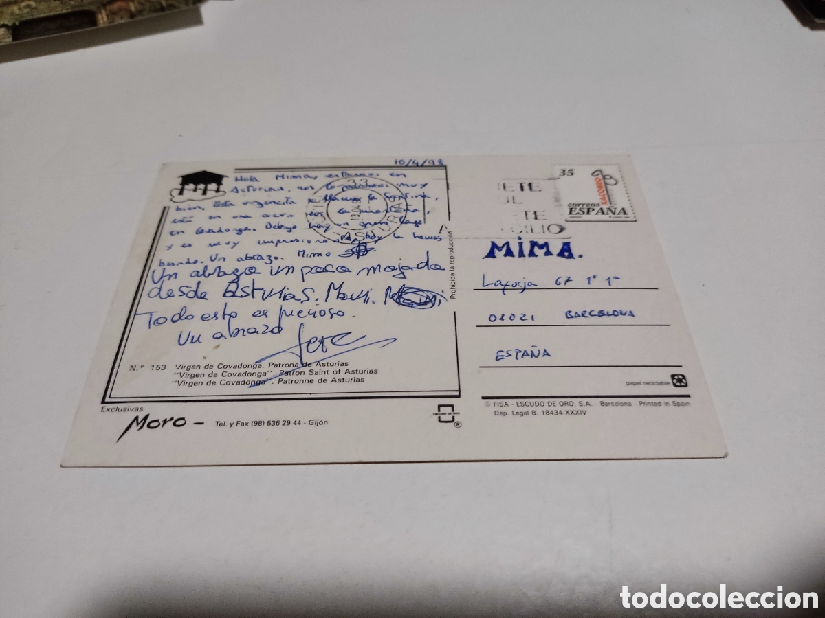Postales: Postal virgen de Covadonga - Foto 2