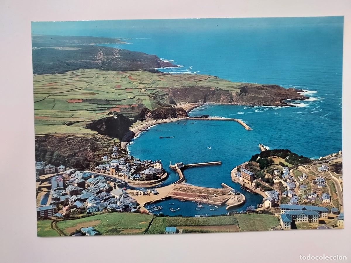 Postales: POSTAL LUARCA VISTA AEREA. SIN CIRCULAR. 1966 - Foto 1