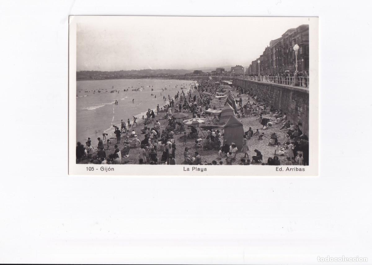 Postales: POSTAL.- 105 GIJON LA PLAYA. - Foto 1