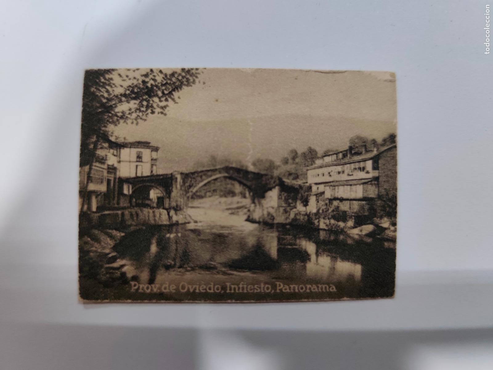 Postcards: POSTAL ORIGINAL DECADA DE LOS A&Ntilde;OS 30. INFIESTO, PANORAMA. LEER DESCRIPCION