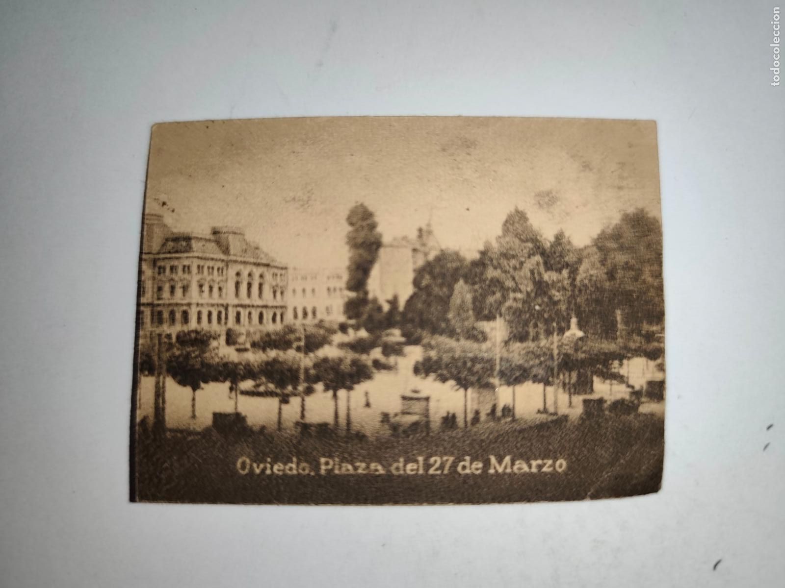 Postais: POSTAL ORIGINAL DECADA DE LOS A&Ntilde;OS 30. OVIEDO, PLAZA DEL 27 DE MAYO. LEER DESCRIPCION