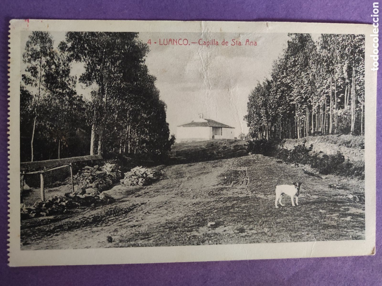 Postais: TARJETA POSTAL.- LUANCO.- CAPILLA DE STA ANA.- EDITORES POLA Y MU&Ntilde;IZ.-