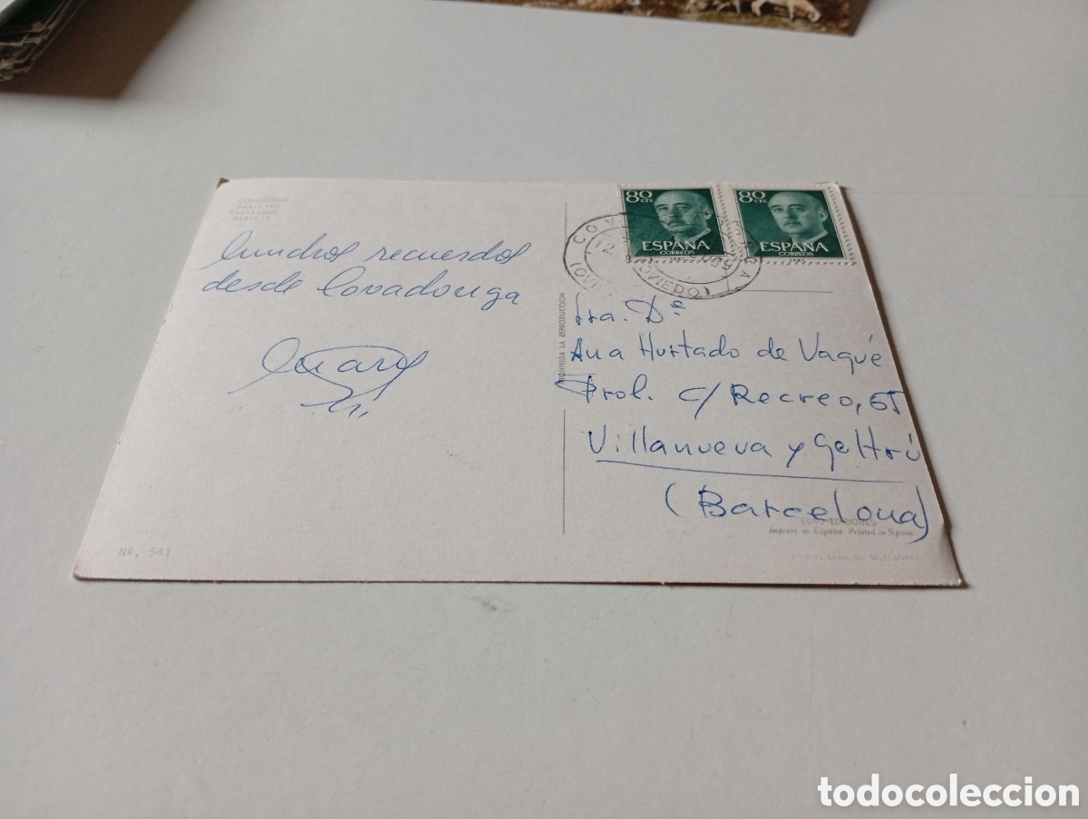Postales: Postal bas&iacute;lica Covadonga - Foto 2