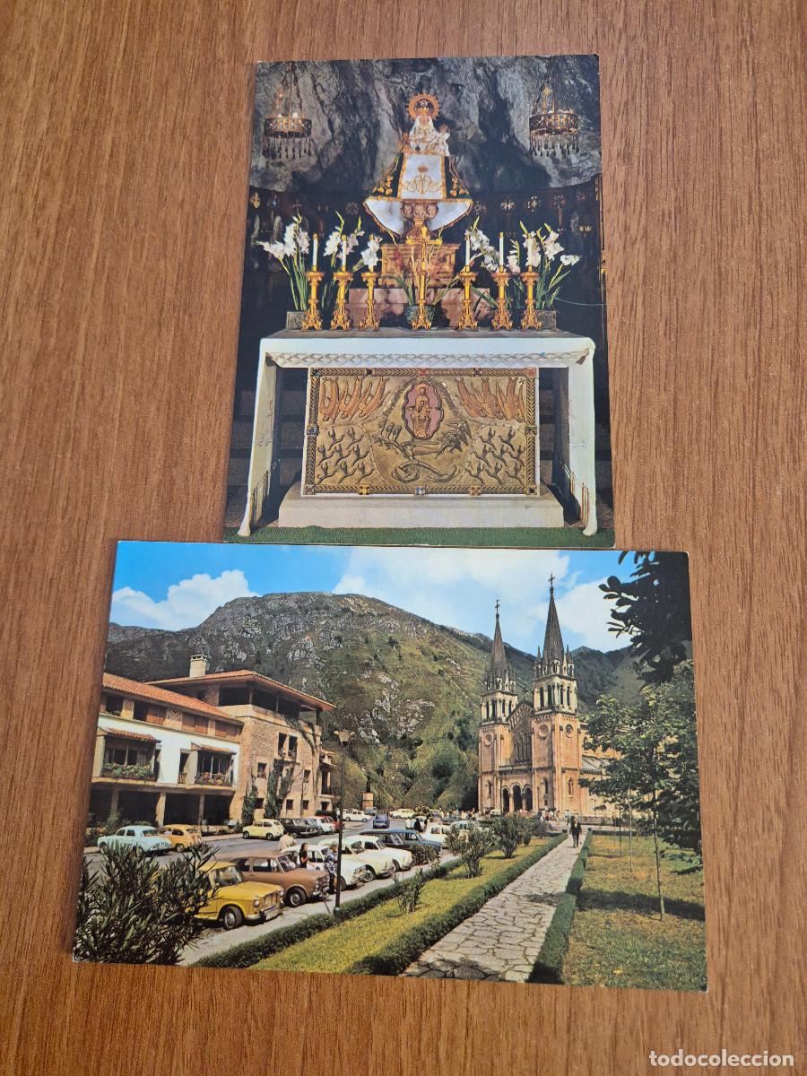 Postales: LOTE 2 POSTALES COVADONGA SIN CIRCULAR . - Foto 1