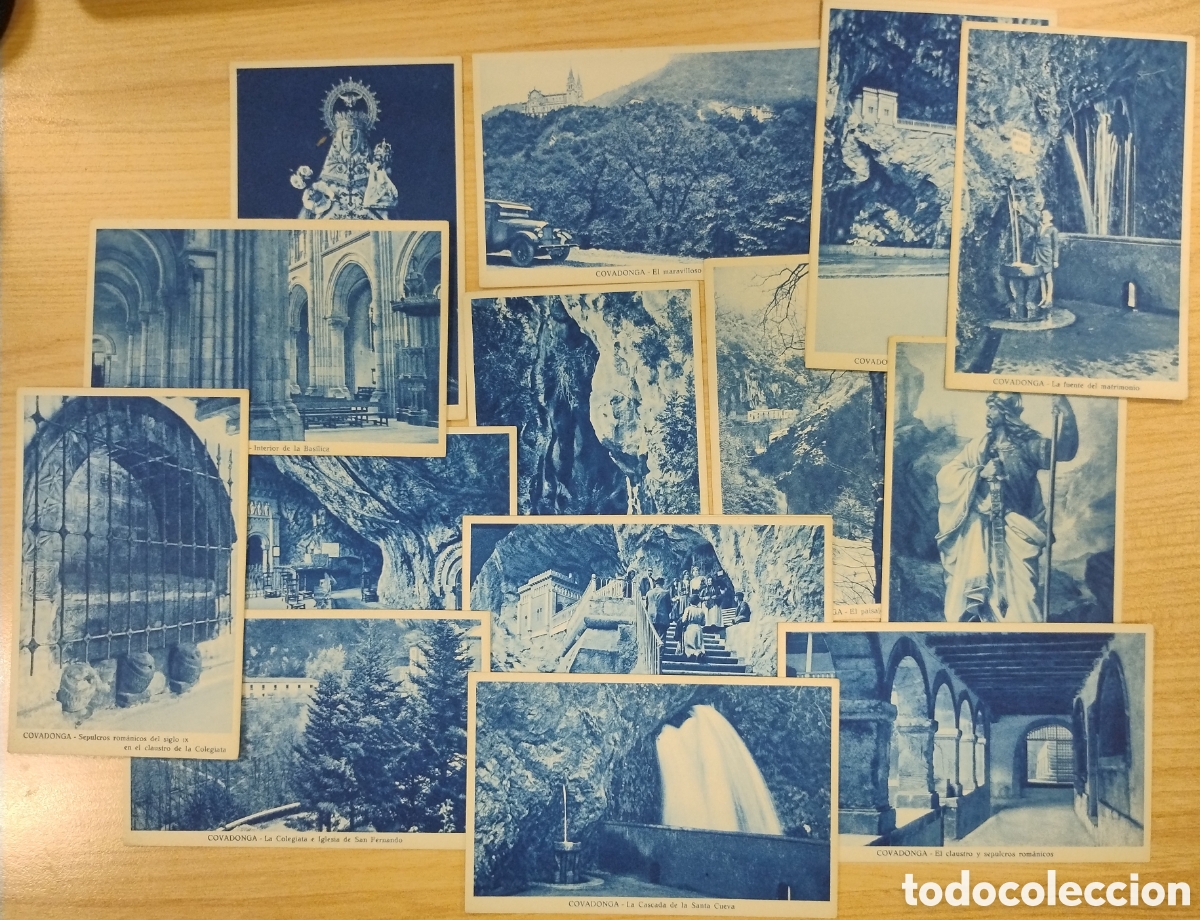 Postales: COVADONGA. POSTALES EN HUECOGRABADO. SIN CIRCULAR - Foto 2