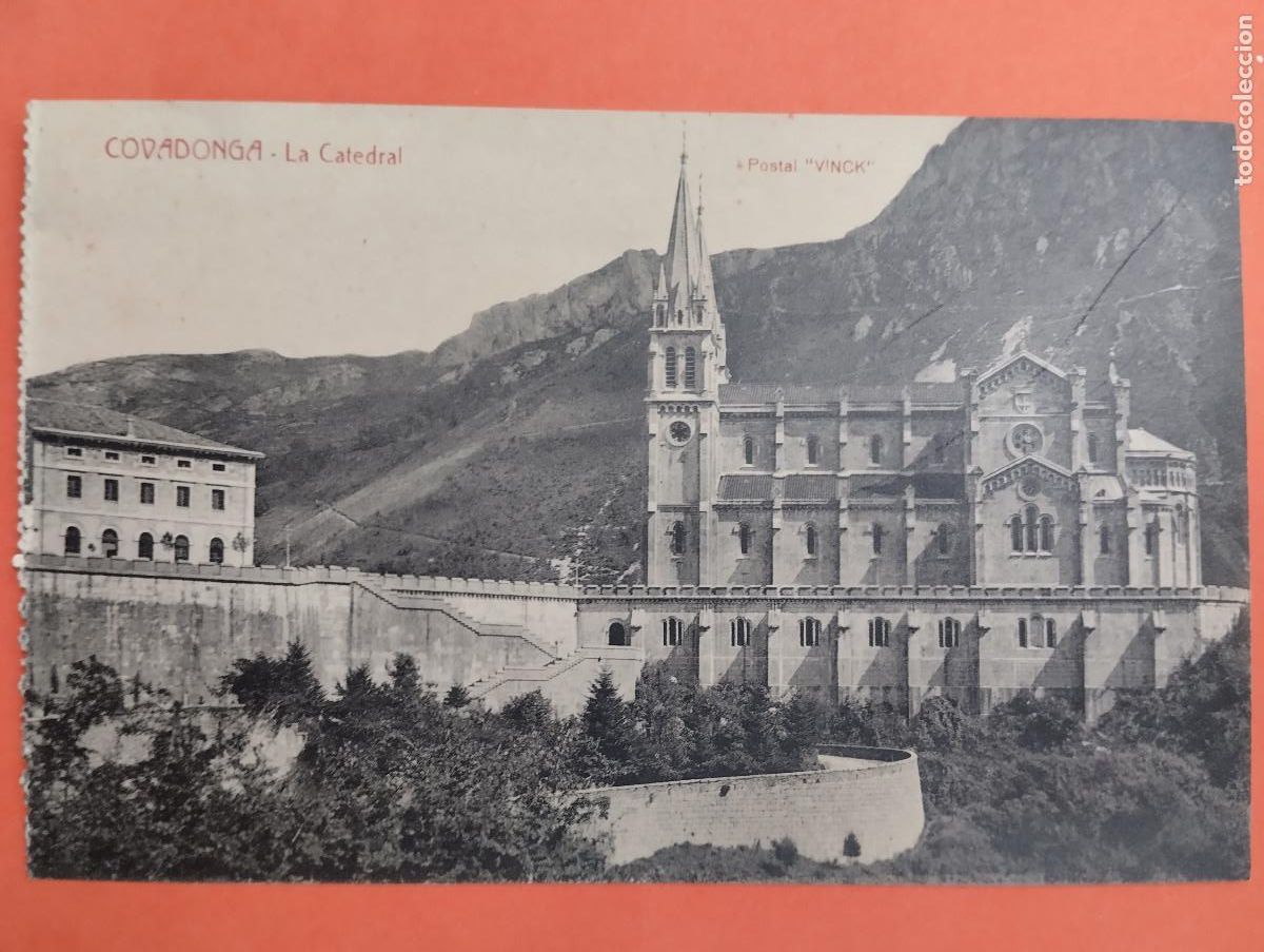 Postales: COVADONGA LA CATEDRAL. VINCK - Foto 1