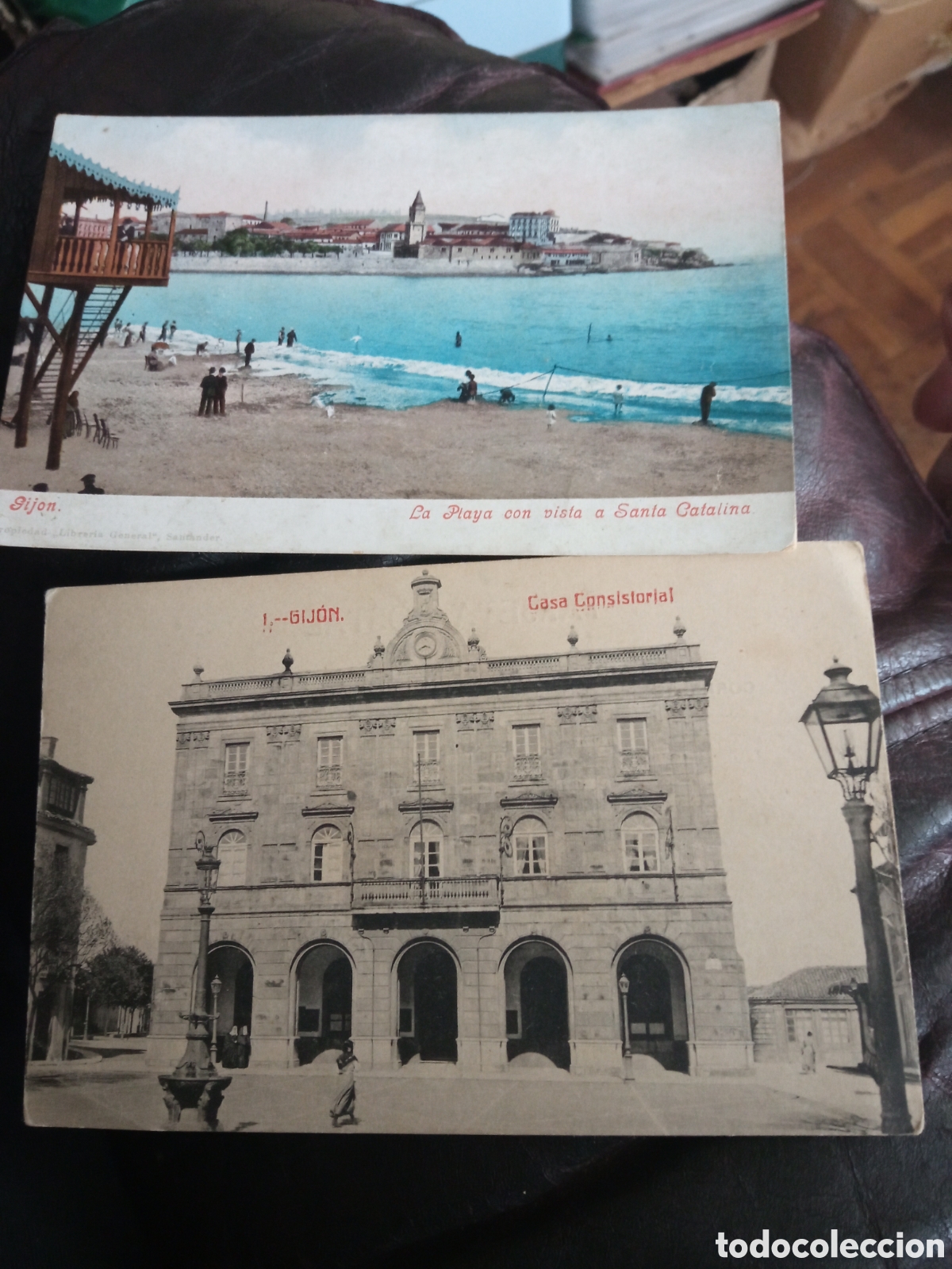 Cartoline: Dos antiguas postales fotogr&aacute;ficas de Jijon